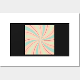 Pastel Spiral Posters and Art